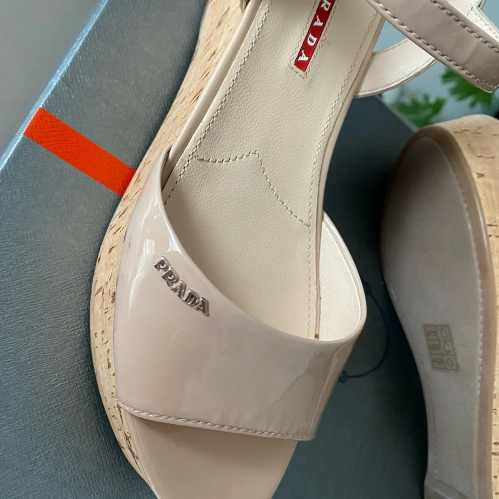 PRADA Sandals, new in original box, size 38 - Picture 5 of 7